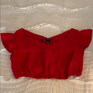 Club Monaco Red crop top